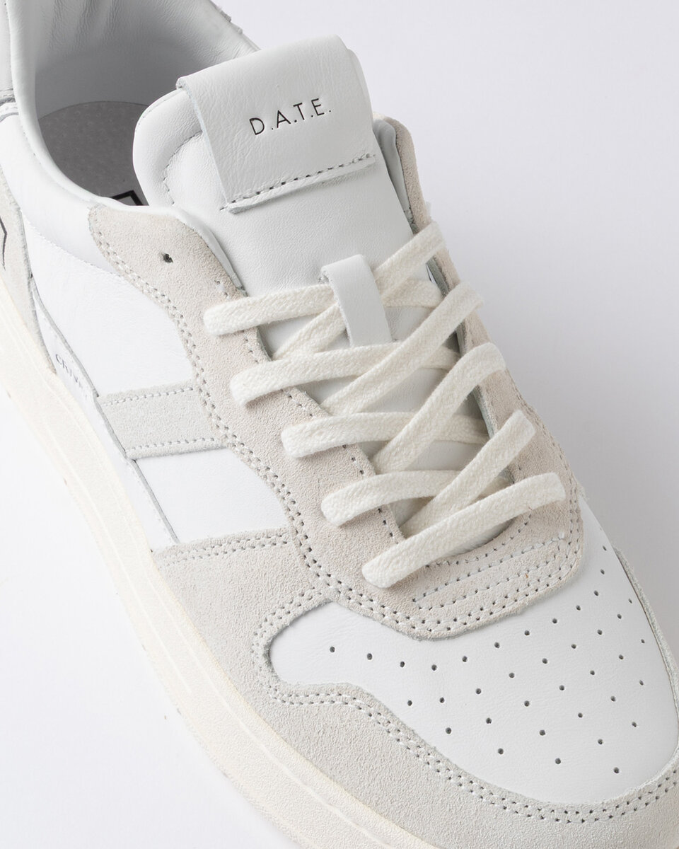 Court 2.0 VINTAGE DANA DERİSİ BEYAZ