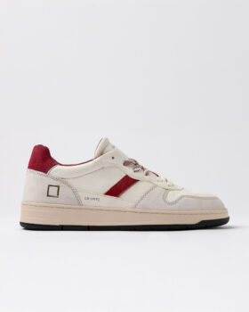 Court 2.0 VINTAGE DANA DERİSİ BEYAZ-BORDO