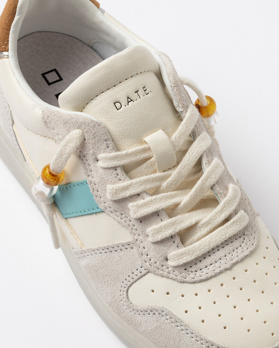 Court 2.0 VINTAGE DANA DERİSİ BEYAZ-CUOIO