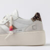 COURT PLATFORM VINTAGE DANA DERİSİ BEYAZ-LEOPAR