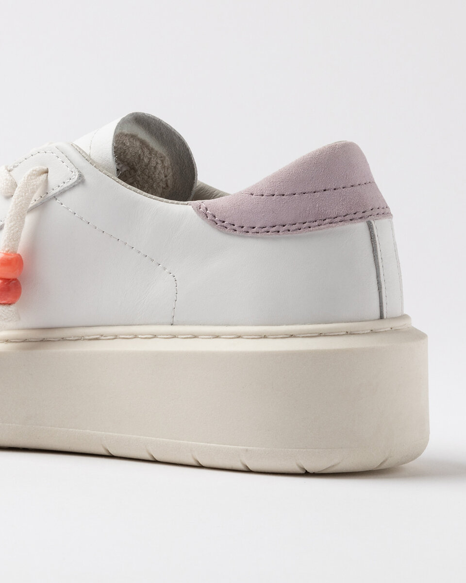 Hill Low Calf BEYAZ-PEMBE