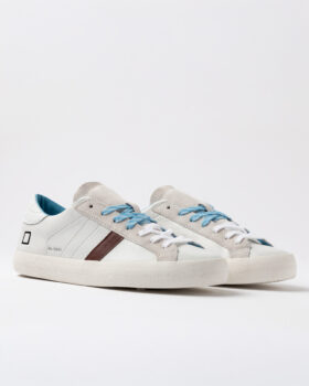 Hill Low Vintage DANA DERİSİ BEYAZ-TURKUAZ
