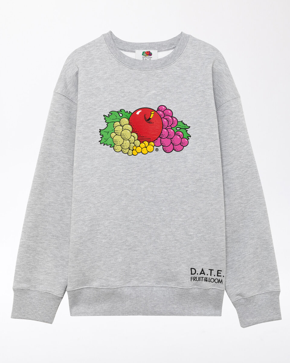 SWEATSHIRT FRUIT GRAY